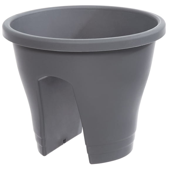 Rail Planter for Deck or Balcony Terracotta Gray or Green