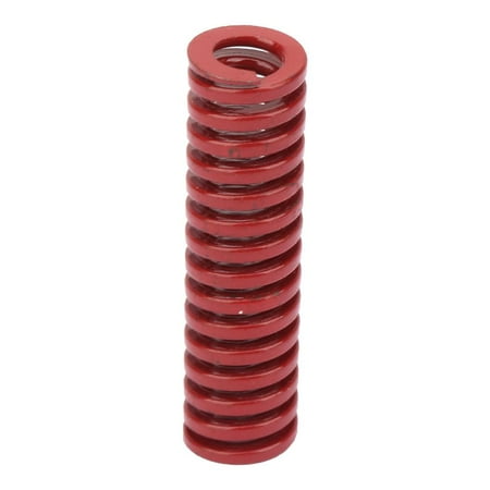 

Tebru Red Die Spring Red Mould Spring 2pcs OD 10mm ID 5mm High Accuracy Steel Red Medium Load Mould Die Spring