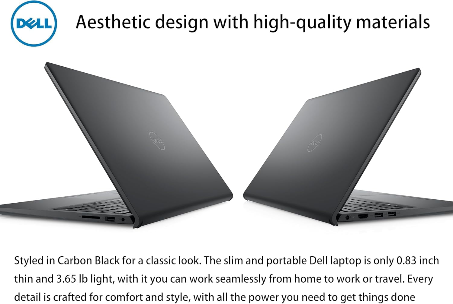 DELL Inspiron 3520 15.6" Touchscreen i7 Laptop, Intel Core i7-1255U, 16GB RAM, 1TB SSD, Numeric Keypad, Webcam, SD Card Reader, HDMI, Wi-Fi, Windows 11 Pro