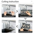 thumbnail image 5 of Faucet Mat for Kitchen Sink 30'' Sink Splash Guard Mat Super Absorbent Fast Drying Drain Pad Sleep Cute Deer, 5 of 9