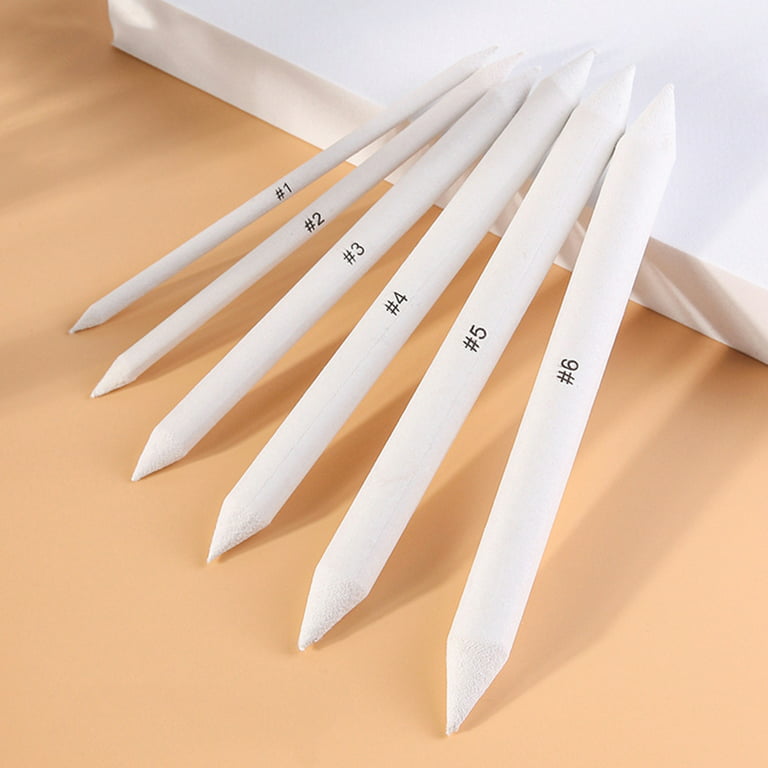 6 Pcs Blending Stumps and Tortillions Paper Art Blenders Drawing Pencils  for Student Artist Charcoal Sketch Drawing Tool 