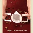 thumbnail image 3 of Wosthever Bolsa de papel de filtro de café de 50 piezas Filtros de grado de polvo de goteo de oreja colgante de una sola porción Filtrado para Juegos de servir café y té, 3 of 6