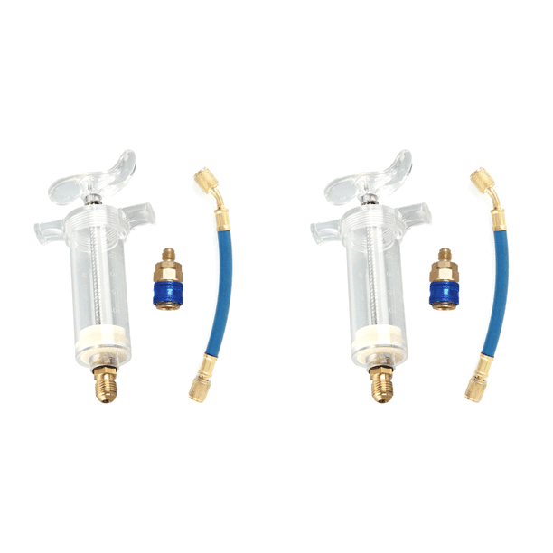 Inyector de tinte de aceite Quick 1 Clear A/C de 30 ml con acoplador lateral bajo /4 SAE R134