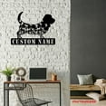thumbnail image 4 of Craftnamesign Custom Basset Hounds Metal Wall Art LED Light, Basset Hounds Dog Lover Name Sign, 4 of 5