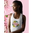 thumbnail image 2 of Mothers Day Flower Garland Racerback Tank Women -Image by Shutterstock, Female Medium, 2 of 4