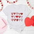thumbnail image 5 of Goodtrade8 Valentines Womens Tops Plus Size Short Sleeve Ladies Valentines Day Casual Love Printed Crew Neck Heart Shirts for Women, 5 of 7