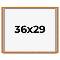 36x29 Shadow Box Frame Brown | 0.875 Inches Deep Real Wood Contemporary Shadowbox Display Frame |