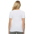 thumbnail image 3 of Felina | Slub Jersey V-Neck T-Shirt | Short Sleeve | 2-Pack (Atmosphere White, Small), 3 of 3