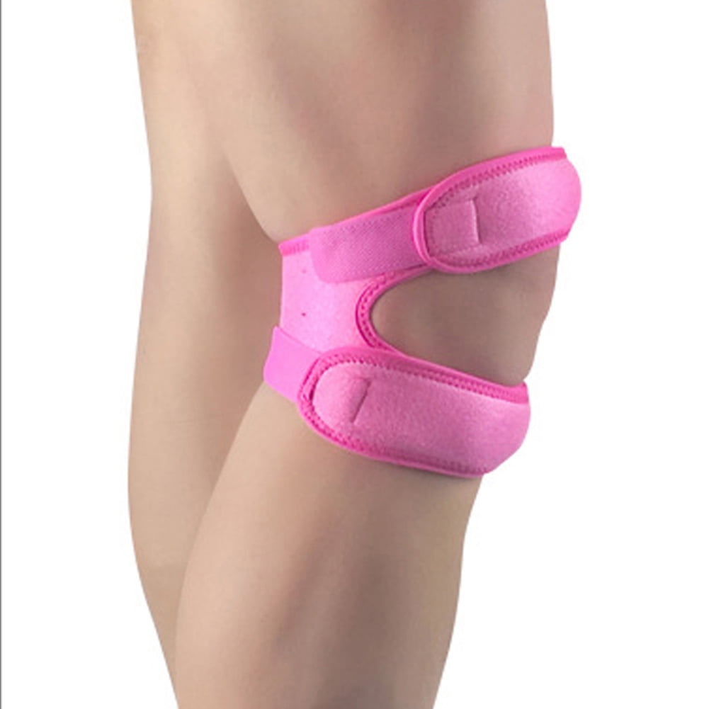 1 Pack Nylon Neoprene Adjustable Knee Brace, Pain Relief Patellar Tendon Support, for Running, Jumping, Basketball, Tendonitis, Arthritis