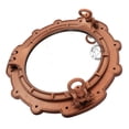 thumbnail image 2 of Hind Handicrafts Vintage Nautical Ship Round Gear Shaped Porthole Mirror for Home Bathroom Decor | Pirate's Maritime Nautical Themed Decor (Matte Copper, 15 INCHES), 2 of 3
