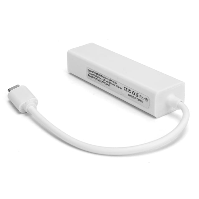 RJ45 Adaptateur LAN, 100M Léger Type-C à USB 2.0 RJ45 Adaptateur pour Gagner XP/7/8/OS X USB 2.0 avec Carte