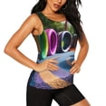 thumbnail image 2 of KLL Colorful Tire Tunnel Park Print Womens Tank Top Sleeveless Workout Tops Athletic Running Shirts Yoga Gym Clothes-XX-Large, 2 of 7