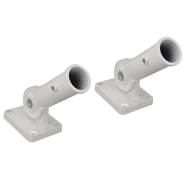 Poste 2 uds soporte de poste de bandera ajustable soporte de pared de Metal de aleación de aluminio soporte multiposición de 180 grados para casa exterior ANGGREK Otros