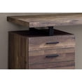 thumbnail image 3 of Atlin Designs 3 Drawer Writing Desk in Brown and Black, 3 of 5