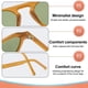 thumbnail image 3 of Gafas de sol anti-ultravioleta, tendencia de moda, gafas de sol con forma de arroz, hechas de AC, 3 of 5