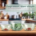 thumbnail image 6 of COOK WITH COLOR Glass Mixing Bowls with Lids, Borosilicate Mixing Bowl Set for Meal Prep, Green, 12-Piece, 6 of 7