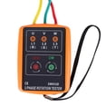 thumbnail image 1 of Phase Rotation Tester 3 Phase Checker Voltage Tester for Electricians Sequence Indicator Meter AC, 1 of 7