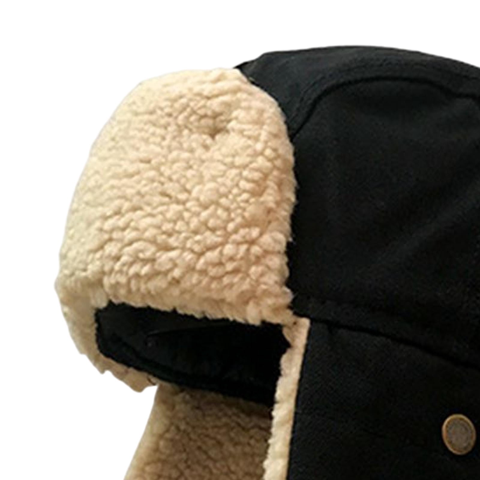 Hommes Chapka En Fausse Fourrure Thermique Chapeau De Trappeur Épais Doux Bonnet D'Hiver Russe Avec Cache-oreilles Chaud Chapeau D'Aviateur Cosaque - 3