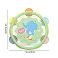 thumbnail image 3 of KOYPTL Baby Tambourine Music Instrument For Newborns 0-6-12,Cute 6 Inch Montessori Sensory Toys Preshool Educational Musical Learning Toys For Toddlers Boys Girls 2 3 4+,Christmas Birthday Gift, 3 of 6