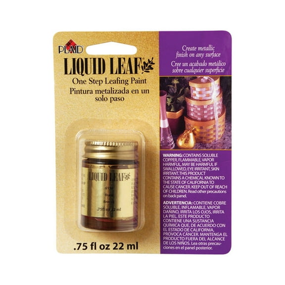 1 pc Plaid Metallic Brass Glaze 0.8 oz.