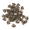 thumbnail image 2 of 50x Corazón Antiguo Encantos DIY Resultados De La Joyería Cuentas Colgantes Bronce Sunnimix Pendientes de corazón, 2 of 8