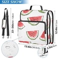 thumbnail image 2 of FORMRS Zipper Binder with Shoulder Strap 2-inch Ring 500 Sheet Capacity File Bag, Watermelon Pattern, 2 of 5