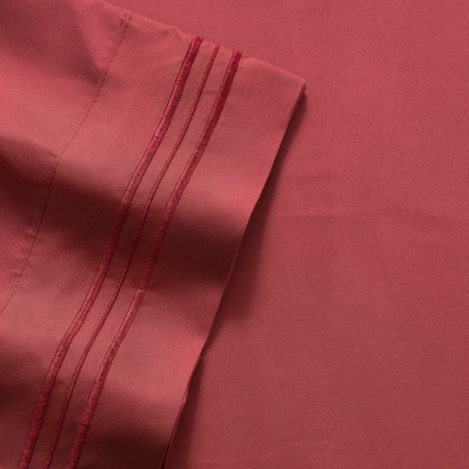 Sweet Home Collection 1800 Series Bed Sheets - Extra Soft Microfiber Deep Pocket Sheet Set - Burgundy, Twin XL
