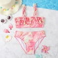 thumbnail image 4 of AJIWYH Girl's 2 Piece Bikini Set Swimsuit Bathing Suit with Shorts Teen Swim Suit Swimsuit for Girls Bikini Girls Pink 12-18 Months, 4 of 7