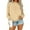 BE05_Khaki, variant on Resicozy Womens Sweatshirts Oversized Crewneck Pullover Hoodies Trendy Cute Long Sleeve Drop Shoulder Solid Color Sweater Tops Black M