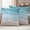 Lake Blue, variant on Teal Blue Coastal Outdoor Waterproof Throw Pillow Covers 18x18 Set of 2, Waves Summer Beach Ocean Sea Decorative Pillowcases Cushion Pillowcase for Couch Sofa Patio Outside Pillow Protector