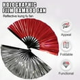 thumbnail image 2 of Ventilador Hand Boots on The Ground Fan 2025 holográfico plateado, 2 of 7