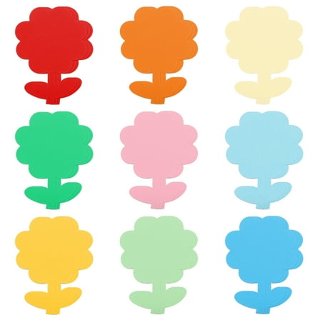 Uxcell 27 Pack Flower Cutouts Paper Bulletin Board Decorations Multicolor 6" x 4.5"