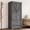 Grey-2 doors, variant on Blotout 2 Door Farmhouse Armoire Wardrobe Closet With 2 Drawers, 70" Tall Wooden Wardrobe Cabinet with Hanging Rod and Adjustable Shelves for Bedroom, Grey
