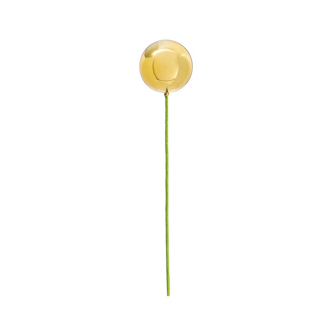 Adorno colgante Vickerman con forma de bola dorada, 10 x 46 cm, paquete de 6