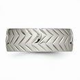 thumbnail image 4 of Titanium Polished Diamond Cut Ring, 4 of 8