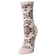 thumbnail image 2 of Natori Women's Medallion Wool Blend Crew Socks - Womens - Female, 9-11, Charcoal, 2 of 4