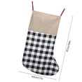 thumbnail image 3 of Jumbo Christmas Stockings,Holiday Hanging Bags Giant Red Black Buffalo Plaid Felt Stockings Hanging Gift For Xmas Tree Fireplace Mantel Home Holiday Party Decoration Gift, 3 of 6