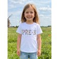 thumbnail image 6 of BemeyourBBs Toddler Baby Girl Back to School T-Shirts Kindergarten Shirt Outfits 3 4 5 6 7 Years Letter Print Short Sleeve Shirts Summer Casual Pullover Tee Shirts Tops, 6 of 9