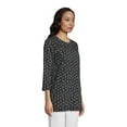 thumbnail image 2 of Lands' End Women's Tall 3/4 Sleeve Supima Cotton Crewneck Tunic, 2 of 3