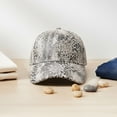 thumbnail image 7 of Jiibva Snakeskin-Leather Baseball Cap Unisex Casual Dad-Hat Adjustable Snapback for Women Men Street Trend Casual Sunscreen Caps, 7 of 7