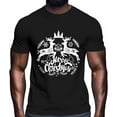 thumbnail image 2 of Camisetas gráficas informales de manga corta con silueta de alce de Feliz Navidad para hombre, 2 of 8
