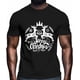 thumbnail image 2 of Camisetas gráficas informales de manga corta con silueta de alce de Feliz Navidad para hombre, 2 of 8