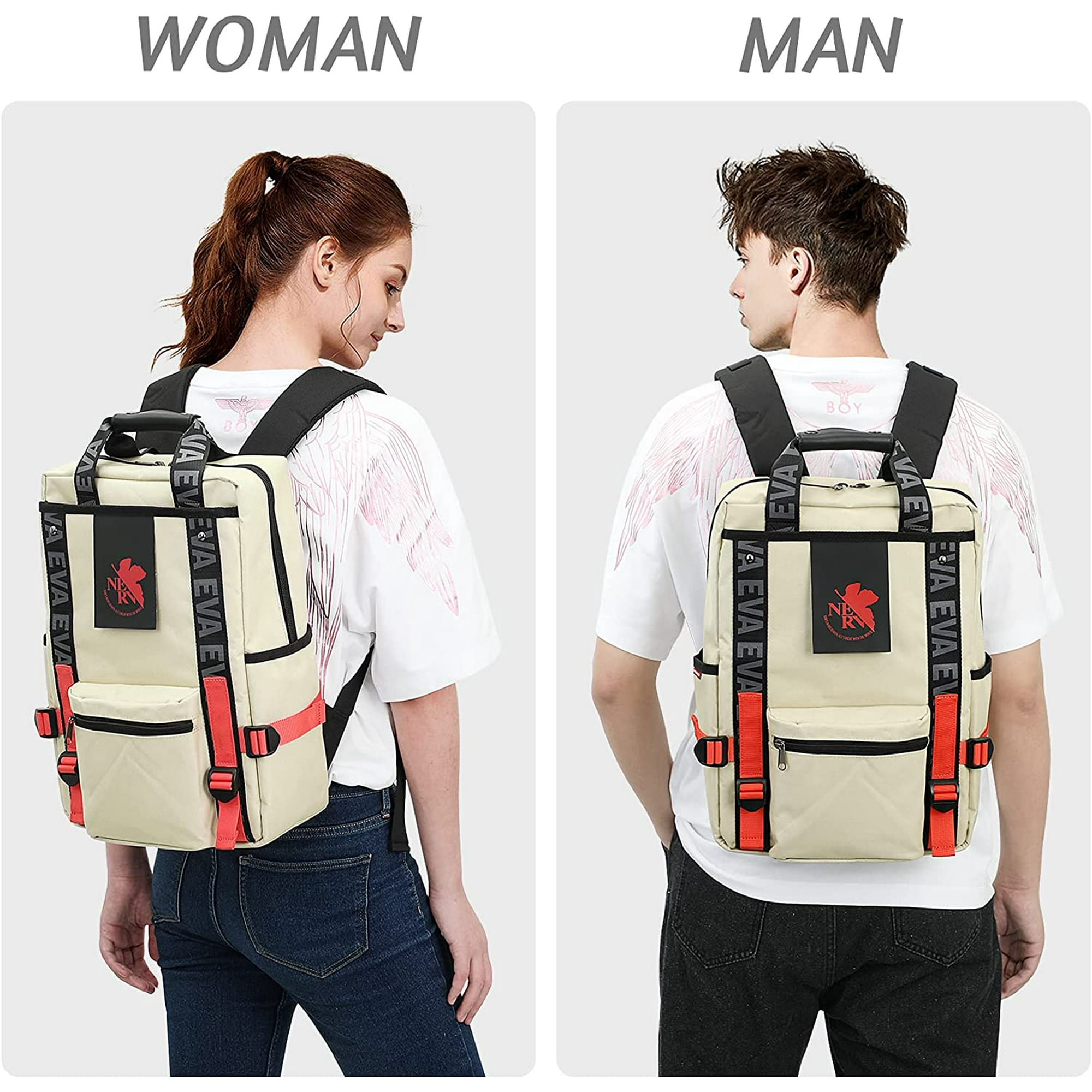 FIREFIRST Evangelion Backpack for Men Women 15.6 Laptop Backpacks Travel Leisure Backpack