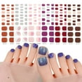 thumbnail image 2 of At Salon Home Pedicure Gel Toe Nail Strips UV LED Curing Required Nail Art Wrap, 2 of 19
