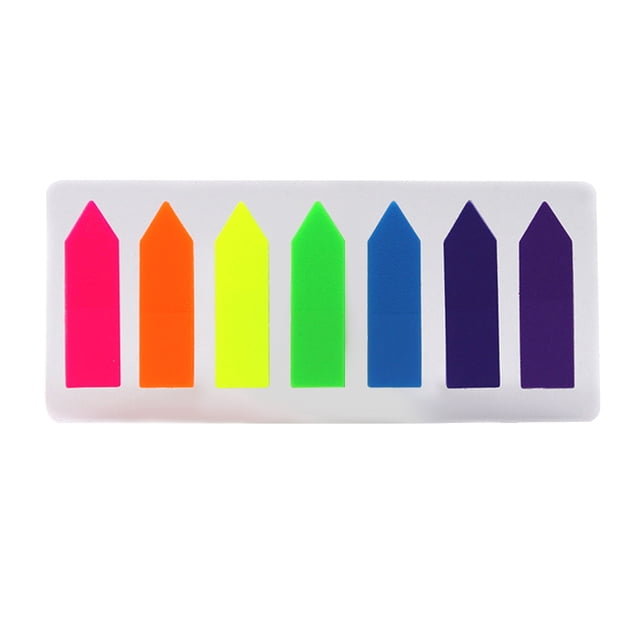 Creative Arrow Shaped Page Marker Colorful Index Tabs Fluorescent Sticky Notes Writable Labels 20 Sheets/Pad for Home School Office Reading Supplies