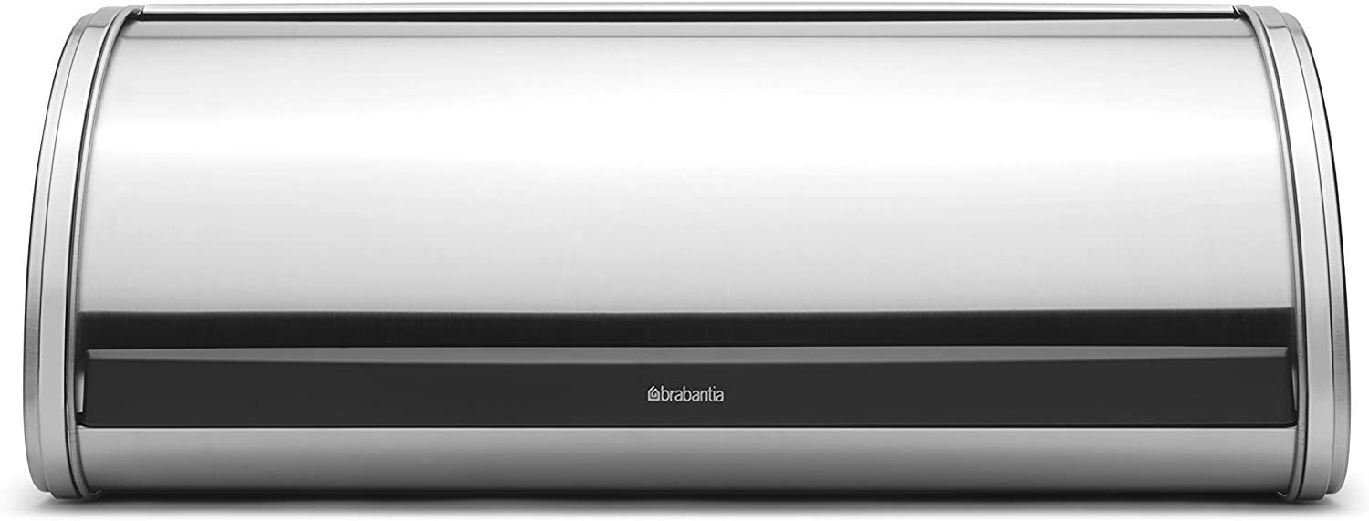 Brabantia Roll Top Bread Box, Matt Steel Color Large