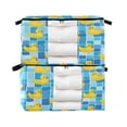 thumbnail image 2 of WOBOGO Tile Yellow Duck Clothes Storage 2Pack Foldable Thick Fabric Blanket Organizer Bag with Handle 21.65×13.78×12.4in, 2 of 7