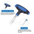 thumbnail image 4 of Uxcell T Handle Flat Head Screwdriver 12mm Flat Head Carbon Steel Plastic for Film Sets Quick Release Plate, 4 of 5