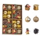 thumbnail image 2 of Juego de adornos navideños con perlas | 1 pieza de plástico rojo, azul y dorado | 29,5 x 19,5 x 5 cm. Ideal para decorar el hogar., 2 of 7