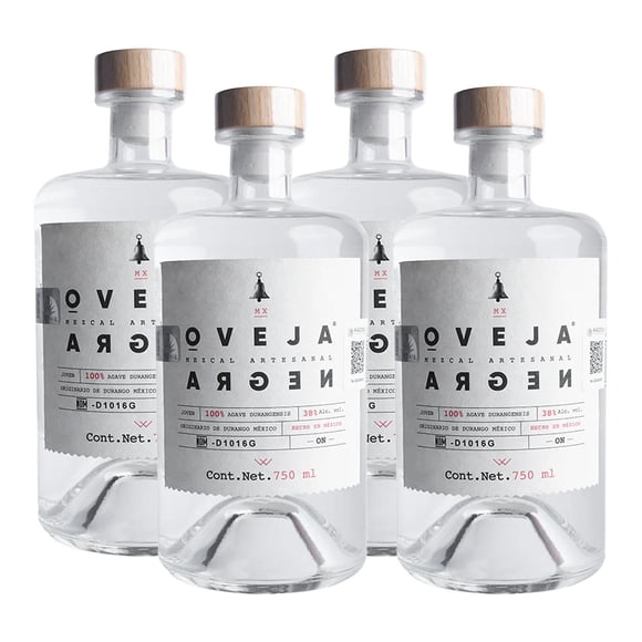 Pack de 4 Mezcal Oveja Negra 750 ml